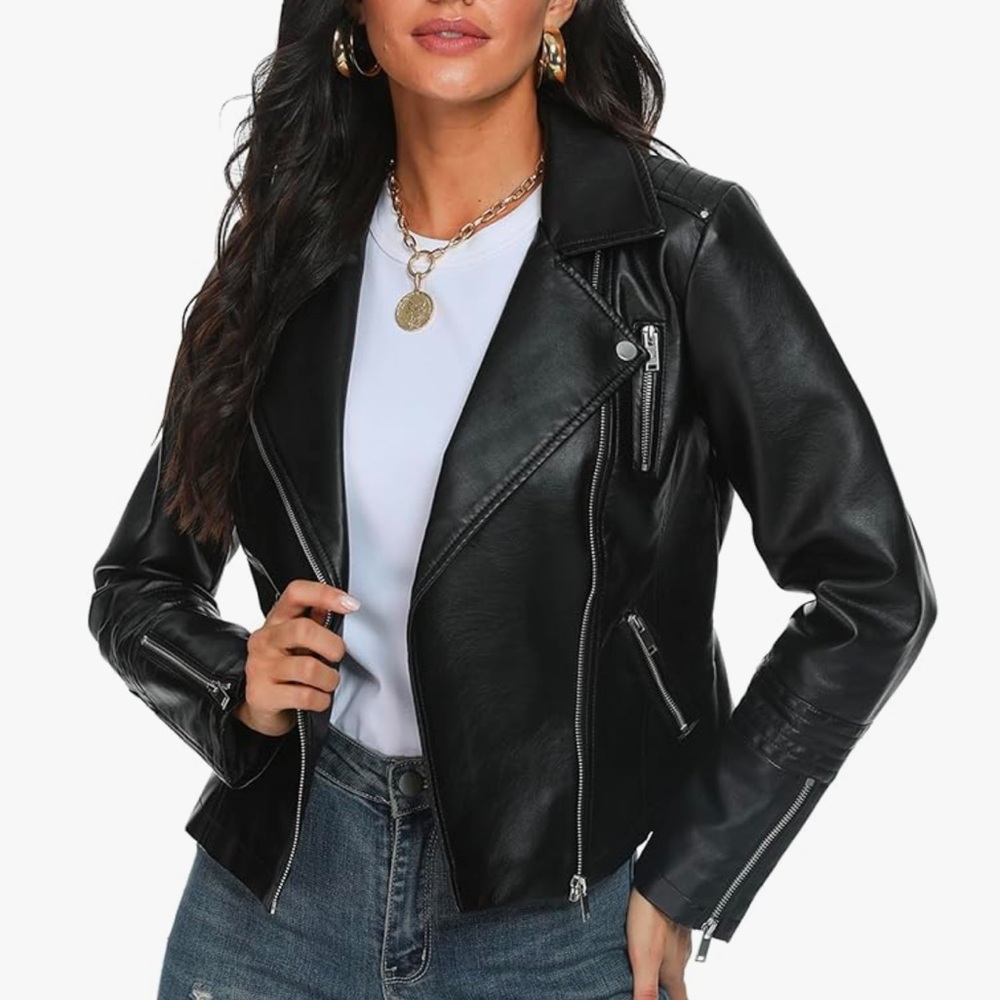 Faux Leather Jacket